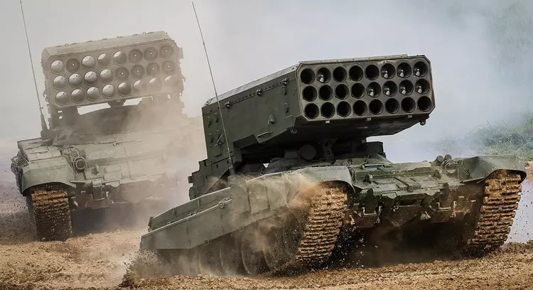 Oekraïense defensietroepen hebben twee Russische TOS-1A-systemen ...