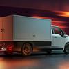 Elektrisch bedrijfsvoertuig Goelette met lading