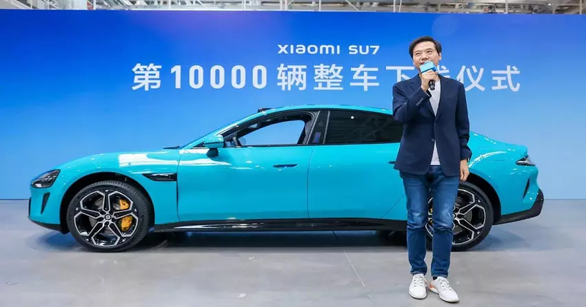 Xiaomi produceerde 10.000 SU7 elektrische auto's in slechts 32 dagen