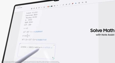 Samsung Notes gebruikers kunnen nu eenvoudig rekenkundige vergelijkingen oplossen