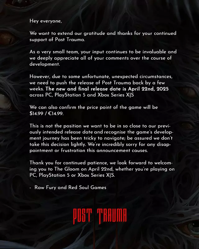 Post Trauma - spelhoes