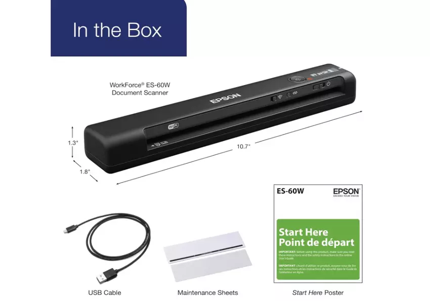 Epson Workforce ES-60W draagbare documentscanner