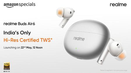 TWS realme Buds Air 6 hoofdtelefoon met ANC- en LHDC-ondersteuning debuteert bij de wereldwijde lancering van de realme GT 6T