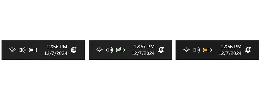 Nieuw batterijpictogram in Windows 11