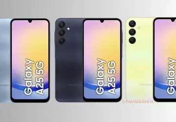 Promotionele afbeeldingen van Samsung Galaxy A25 ...