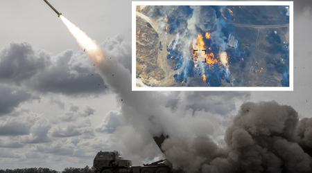 HIMARS vernietigde een Russisch depot met munitie en AT-16 Scallion antitankraketten voor Ka-52 gevechtshelikopters.
