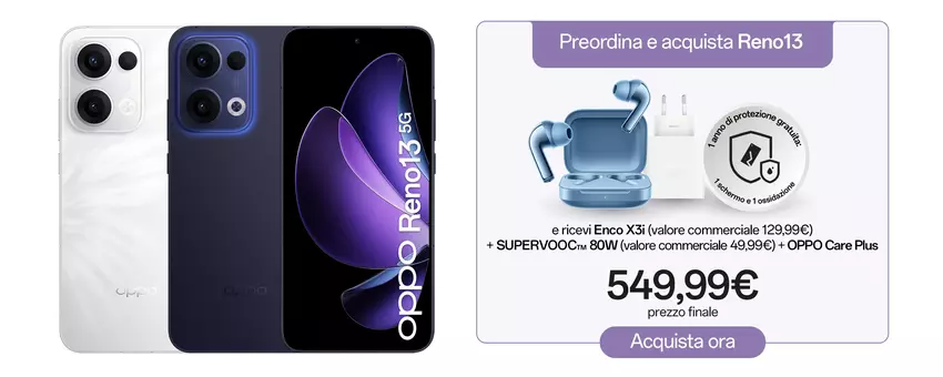 Oppo Reno13 met promotieaanbieding