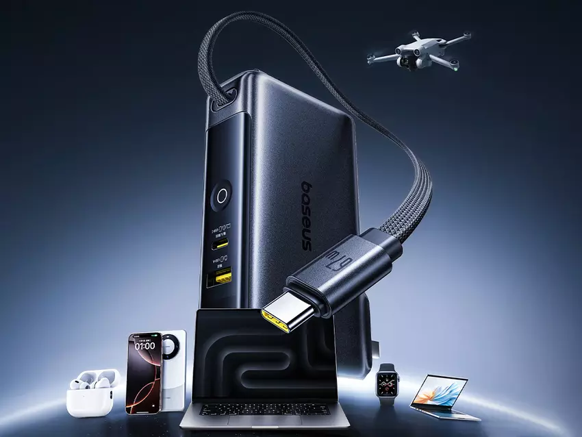Baseus introduceert 10.000mAh Super Charge Power Bank met 67W ondersteuning en ingebouwde kabel