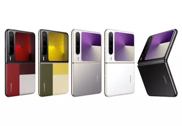 Ongebruikelijke opvouwbare smartphone Huawei Pura X ...