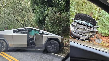 De elektrische auto Tesla Cybertruck heeft al een ongeluk gehad