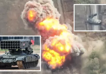 Een FPV drone verscheurde een Russisch ...