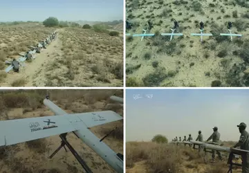 Hamas-terroristen toonden Iraanse kamikaze-drones die werden ...