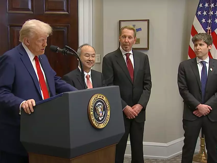 Donald Trump kondigt een investeringsproject van $500 miljard aan voor de ontwikkeling van AI