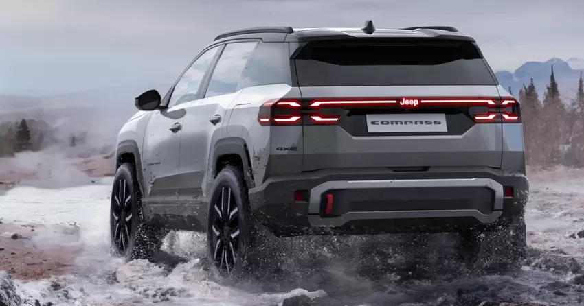 De zwaarste Jeep Compass is klaar om veel vuil in de cabine te krijgen