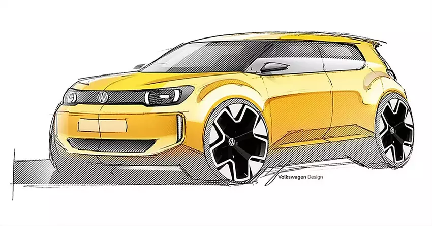 Volkswagen heeft schetsen onthuld van zijn nieuwe €20.000 kostende elektrische auto