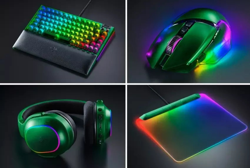 Doorzichtige groenig behuizing van Razer Phantom Collection gamer accessoires