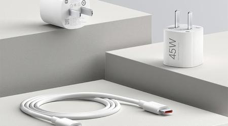 Xiaomi heeft een 45W GaN-lader onthuld met een gebundelde USB-C-kabel en een prijskaartje van $8
