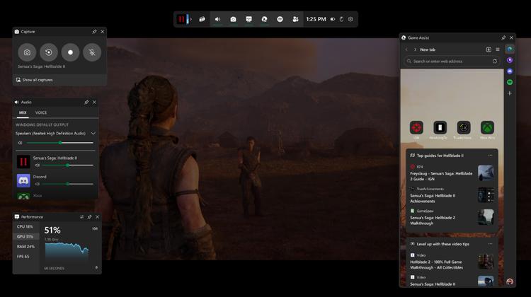 Microsoft Edge Game Assist, een gamingwidget ...