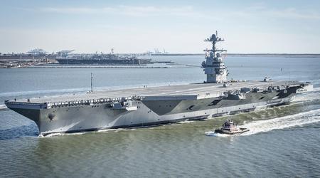 De Amerikaanse marine heeft 's werelds grootste vliegdekschip USS Gerald R. Ford ter waarde van meer dan 13 miljard dollar naar Turkije gestuurd.