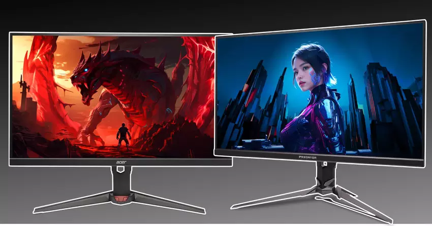Acer heeft twee nieuwe gamingmonitoren geïntroduceerd: 4K voor estheten en 600Hz voor eSports spelers