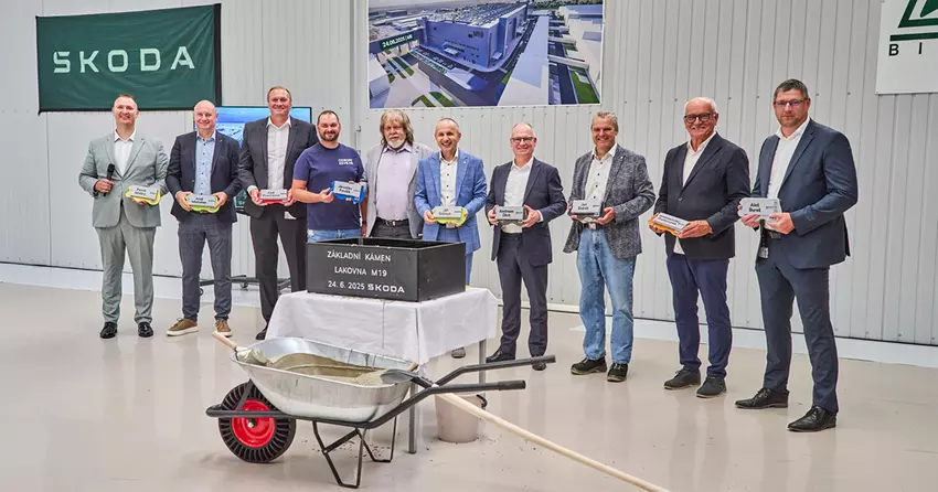 Škoda Auto is begonnen met de bouw van een ultramoderne spuiterij met een capaciteit van tot 1.600 carrosserieën per dag