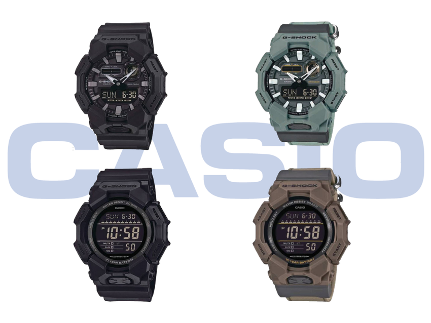Casio modellen die in het lek verschenen