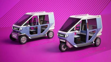 Hyundai herziet de riksja: de autofabrikant onthult elektrische concepten met drie en vier wielen voor India