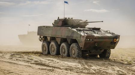 De 44e Gemechaniseerde Brigade van Oekraïne ontving Poolse Rosomak APC's en Duitse Leopard 1A5 tanks.