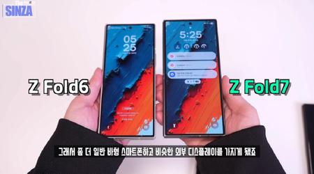 Het record is geannuleerd: een video van de opvouwbare vlaggenschip Galaxy Z Fold 7 en de vergelijking met eerdere modellen is online verschenen