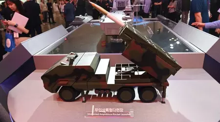 Voor sciencefictiongevechten: de Koreanen Hanwha tonen onbemande MLRS