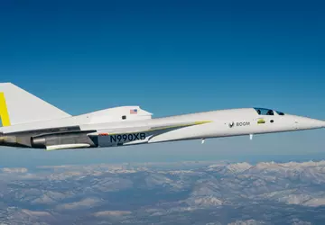 Boom XB-1 passagiersvliegtuig doorbreekt voor het ...