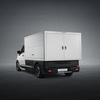 Interieur van de elektrische Cargo Van