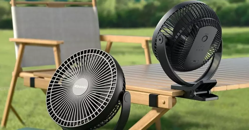 Koonie golfkar ventilator met klem