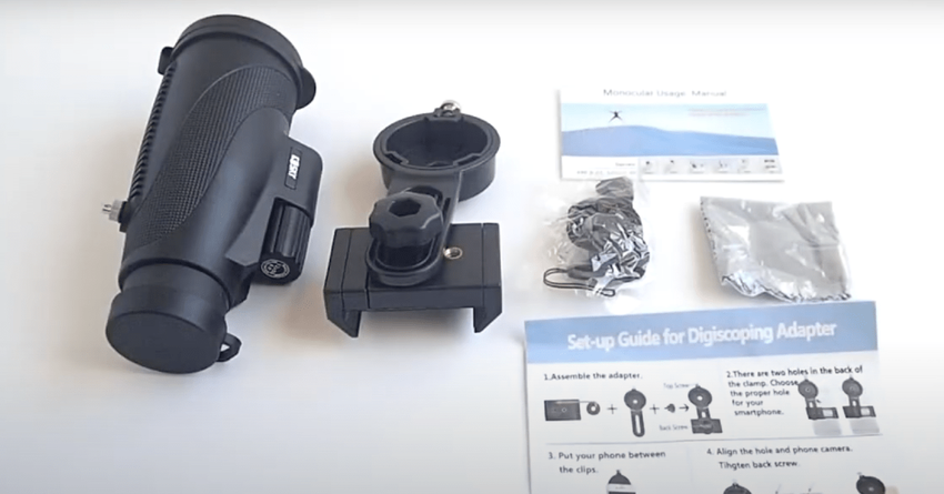 Gosky Titan 12X50 monoculair voor telefoon