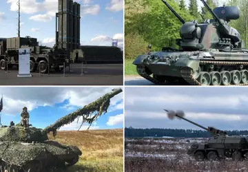 IRIS-T SLM SAM's, Leopard 1A5 tanks, ...