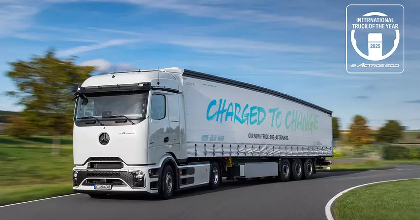 Mercedes-Benz eActros 600 - Internationale vrachtwagen van het jaar 2025