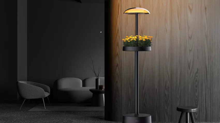 Ecologie ontmoet design: LG lanceert LED-vloerlampen met een ingebouwde minituin