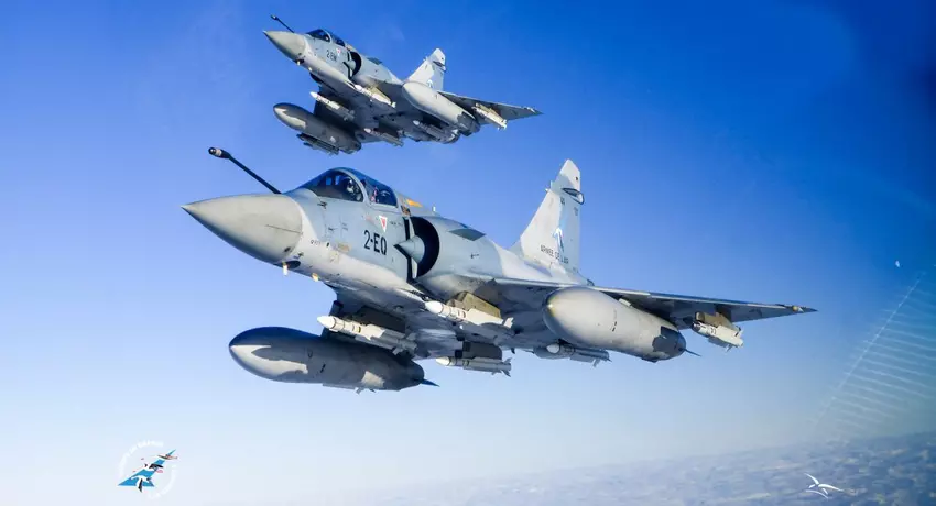 Het Franse Mirage 2000-5F-gevechtsvliegtuig