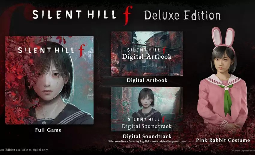 Silent Hill f is verkrijgbaar voor pre-order met de Deluxe-editie, die vroegtijdige toegang en het gekke Roze Konijnkostuum biedt