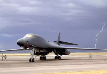 Amerikaanse B-1B Lancer strategische bommenwerpers brachten ...