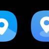 Voorbeeld van het nieuwe Samsung Find-pictogram
