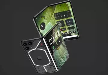 De ontwerper bedacht een opvouwbare smartphone ...