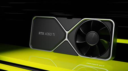 NVIDIA GeForce RTX 4060 Ti krijgt 8/16GB VRAM, 4352 CUDA-kernen, 288GB/s bandbreedte en tot 165W TDP.