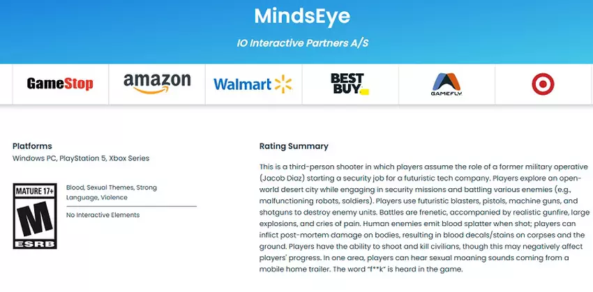 ESRB Spelbeschrijving