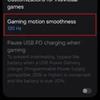 Screenshot van Game Booster met Galaxy S25