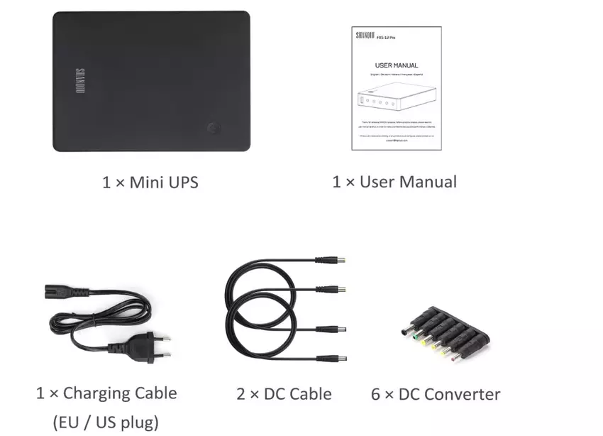 Shanqiu 74Wh mini ononderbreekbare voeding