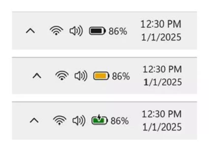 Nieuwe batterij-indicatoren