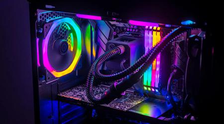 5 computeronderdelen met RGB-verlichting