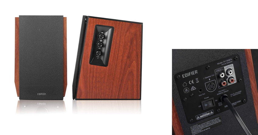 Edifier R1700BTs bluetooth box voor draaitafel