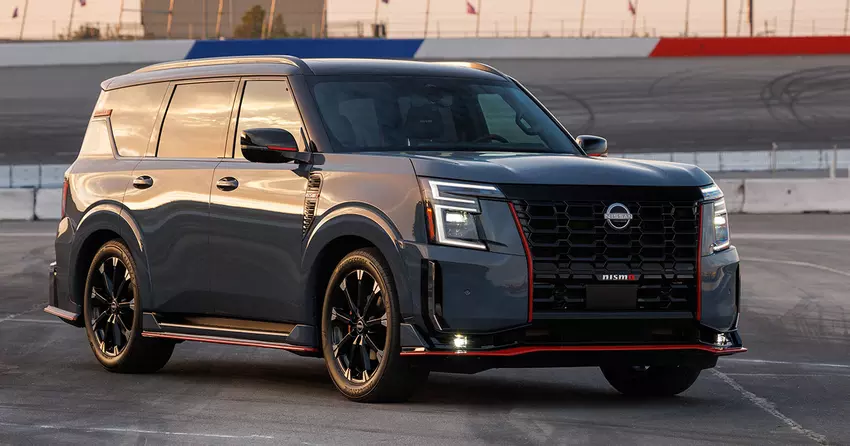 Nissan heeft de enorme Armada SUV omgebouwd tot een sportauto